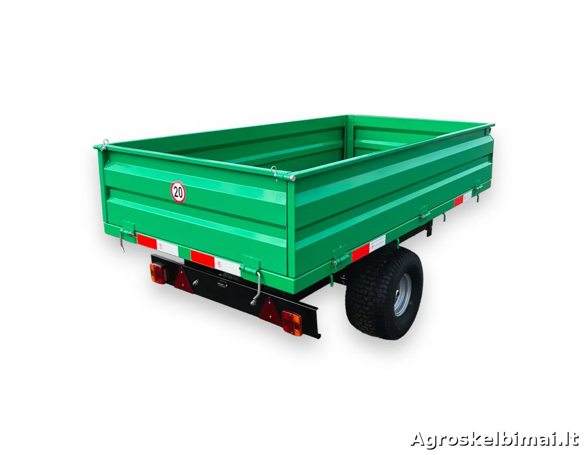 Puspriekabė "Sansen 1T2W" 1000kg - nuotrauka 5