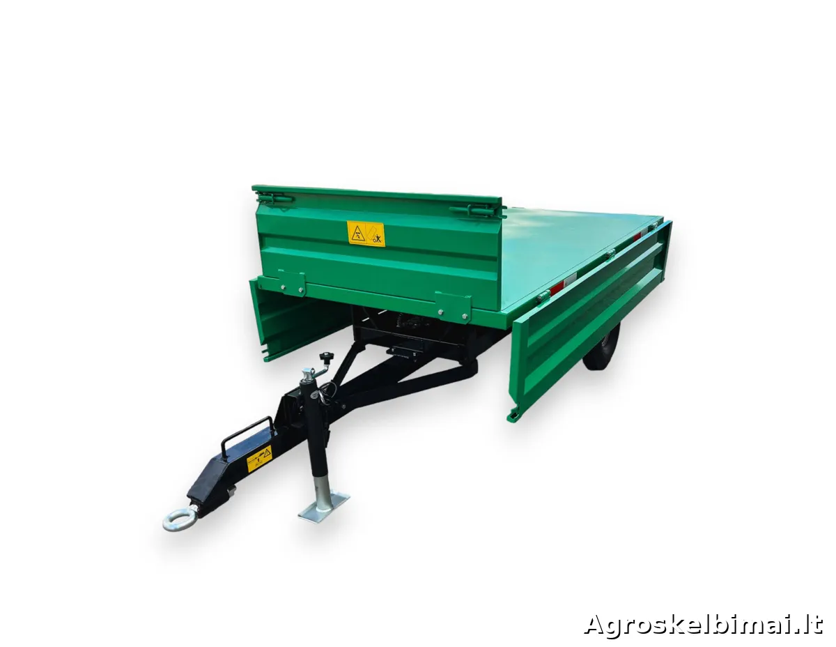 Puspriekabė "Sansen 1T2W" 1000kg - nuotrauka 6