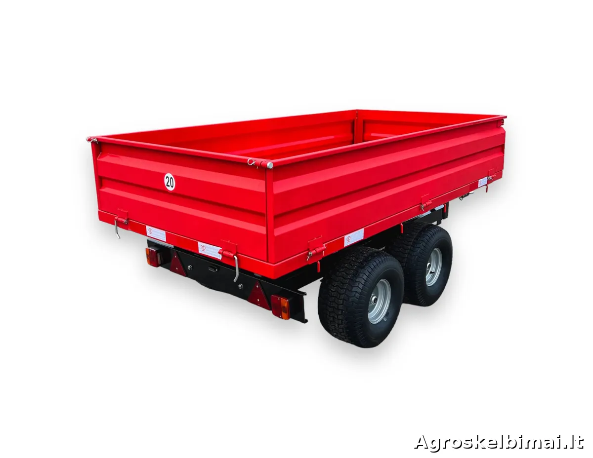 Puspriekabė "Sansen 2T4W" 2000kg - nuotrauka 5