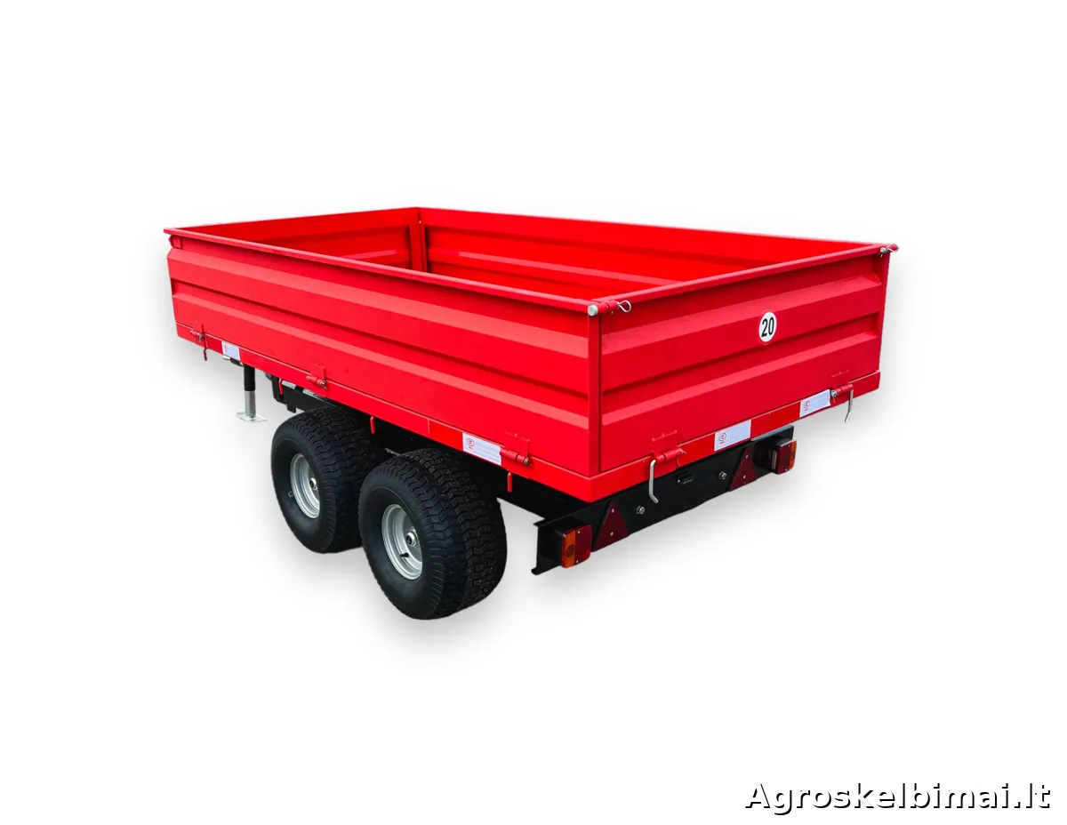 Puspriekabė "Sansen 2T4W" 2000kg - nuotrauka 6