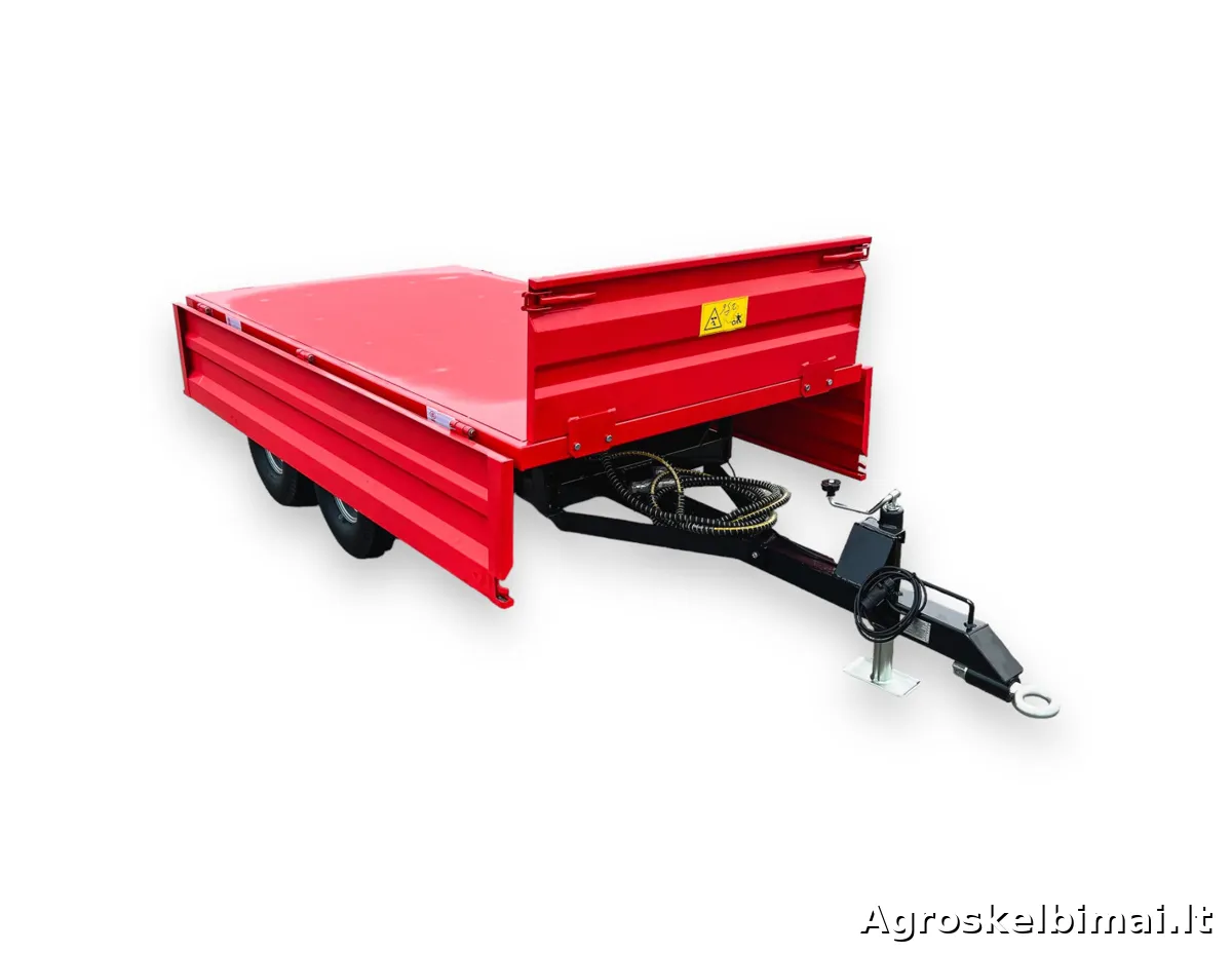 Puspriekabė "Sansen 2T4W" 2000kg - nuotrauka 7