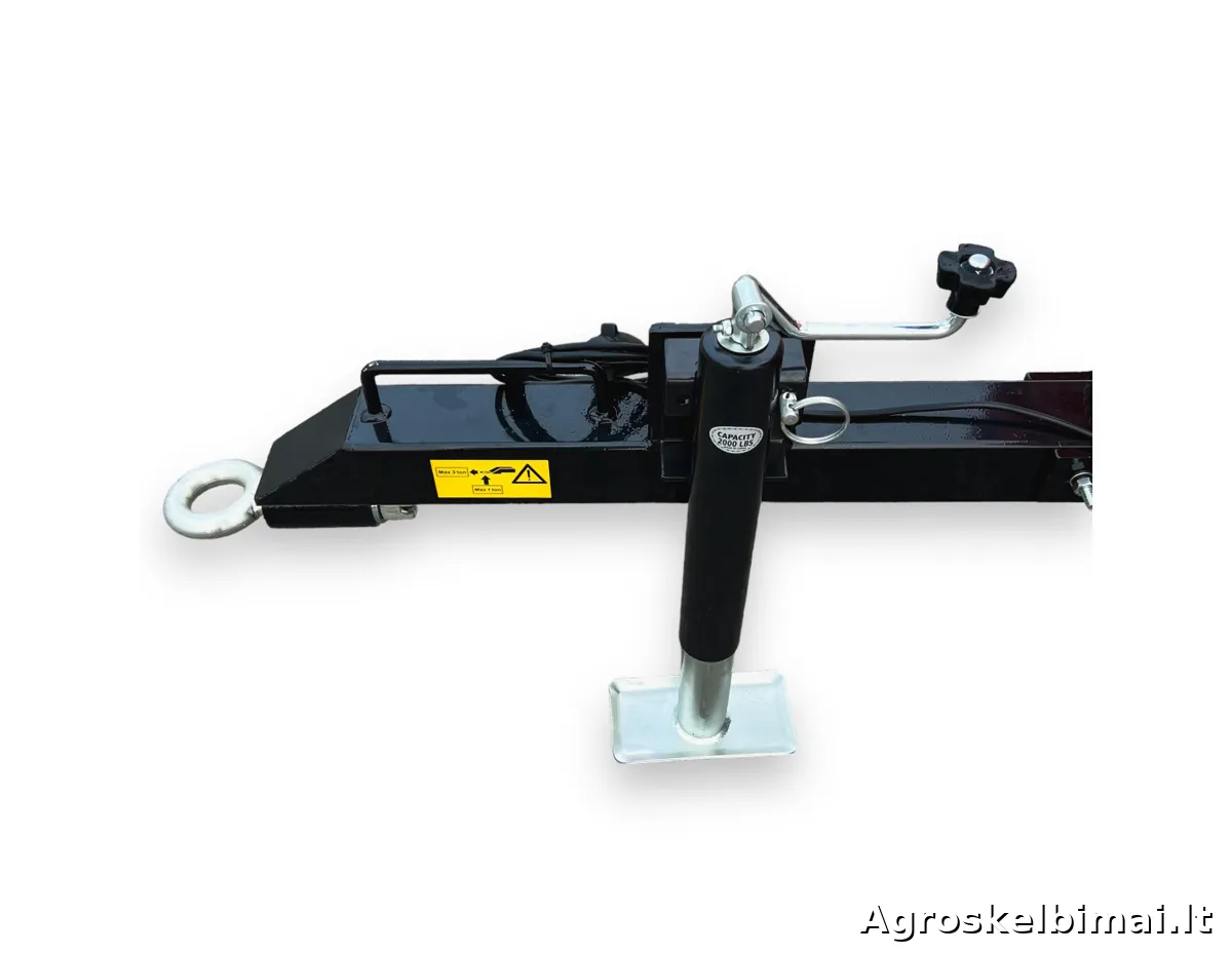 Puspriekabė "Sansen 2T4W" 2000kg - nuotrauka 8