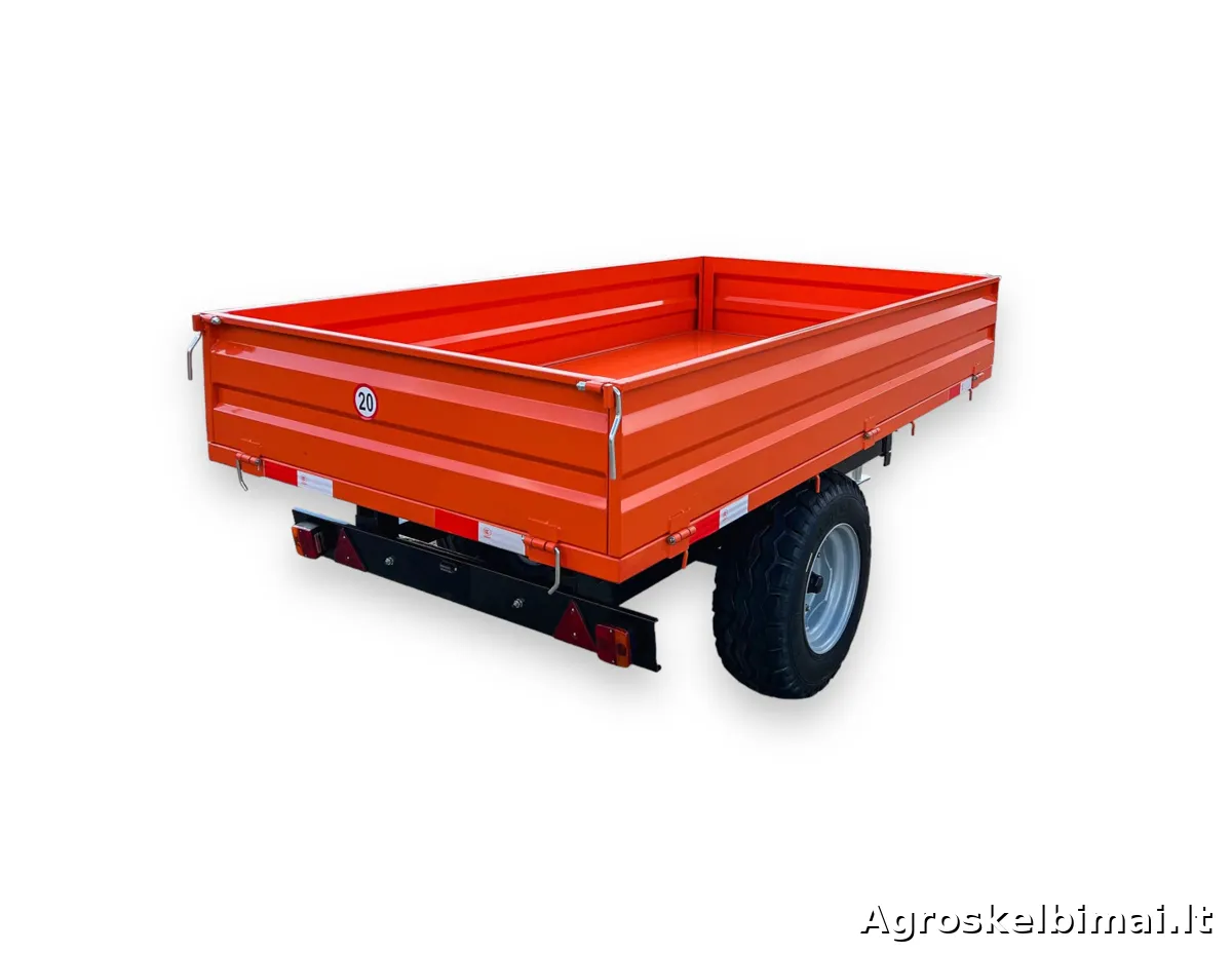 Puspriekabė "Sansen 3T2W" 3000kg - nuotrauka 4