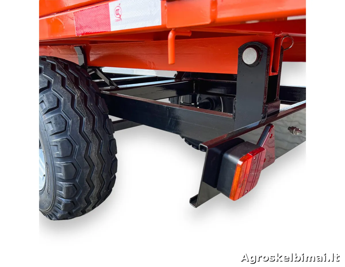 Puspriekabė "Sansen 3T2W" 3000kg - nuotrauka 9