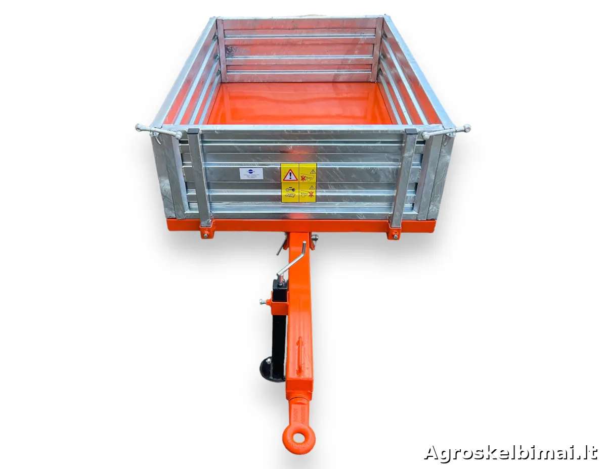 Puspriekabė T100(M) 1000kg - nuotrauka 2