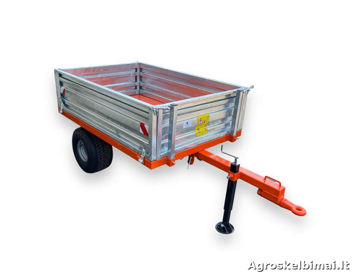 Puspriekabė T100(M) 1000kg - nuotrauka 3