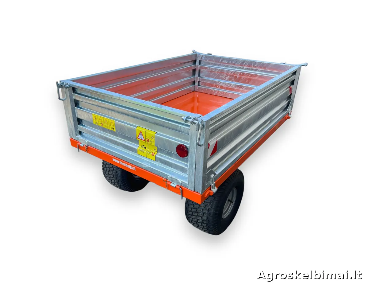 Puspriekabė T100(M) 1000kg - nuotrauka 5