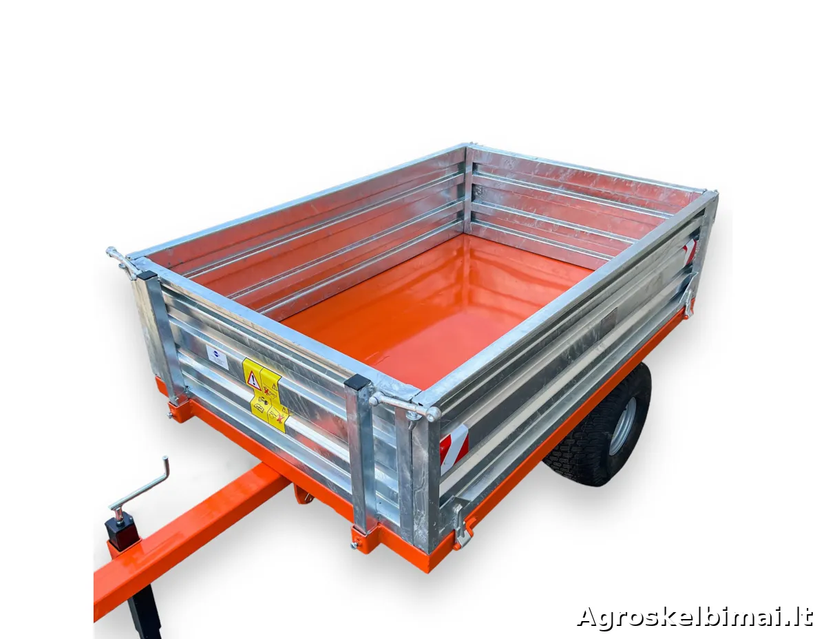 Puspriekabė T100(M) 1000kg - nuotrauka 10