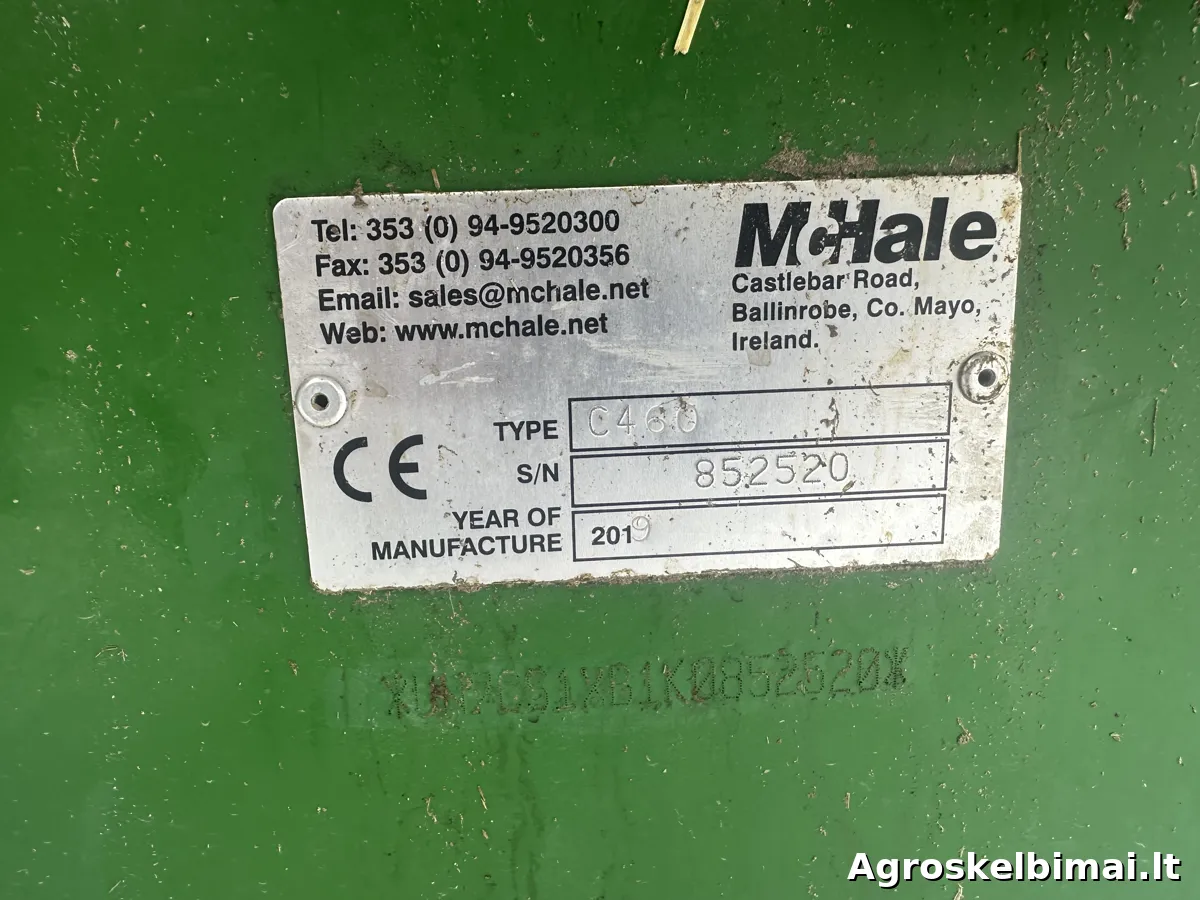 Pašarų dalytuvas - šiaudų skleistuvas C460 - nuotrauka 2