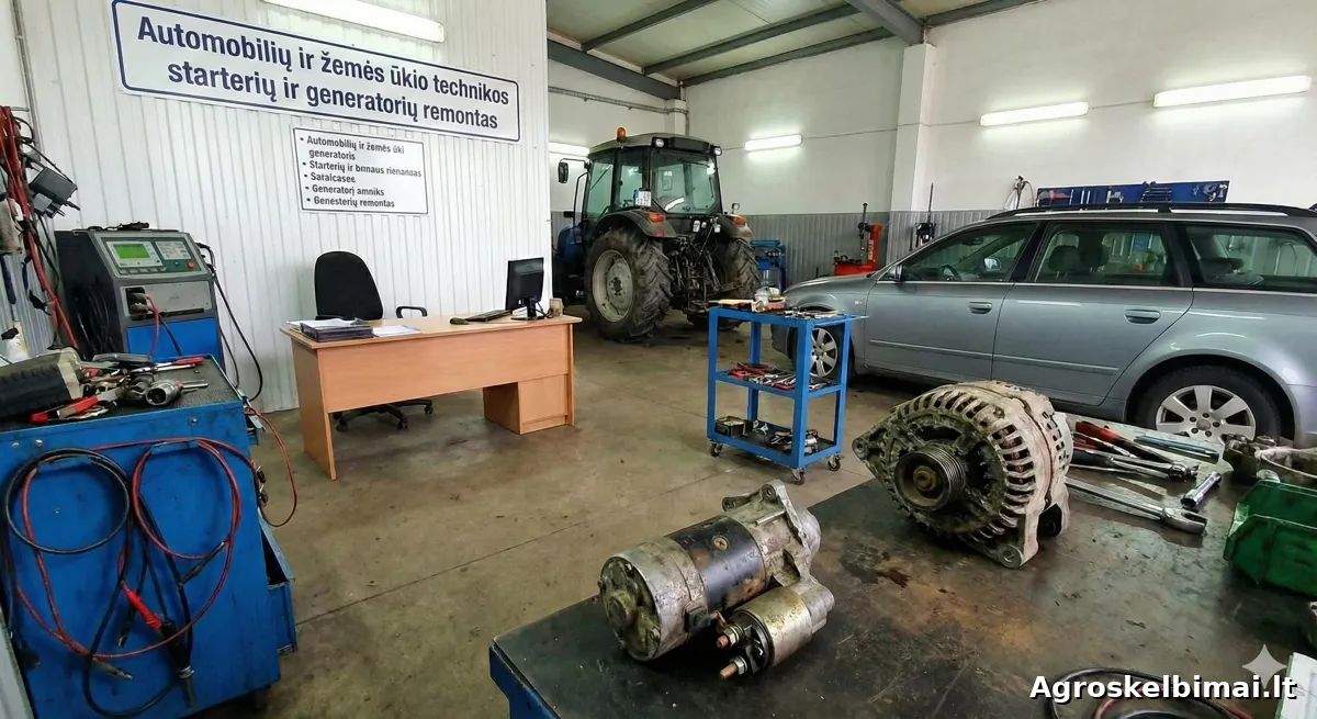 Automobilių ir žemės  ūkio technikos starterių ir generatorių remontas - pagrindinė nuotrauka