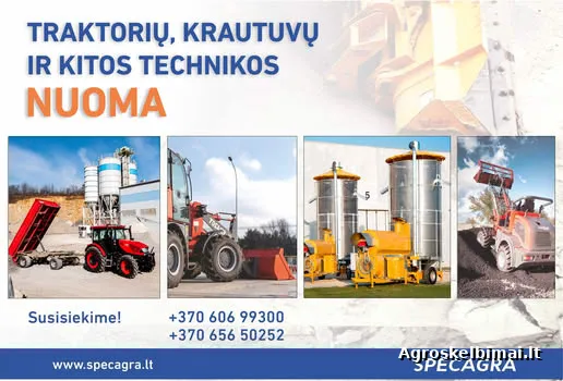 Technikos nuoma, traktoriai ir padargai - nuotrauka 2