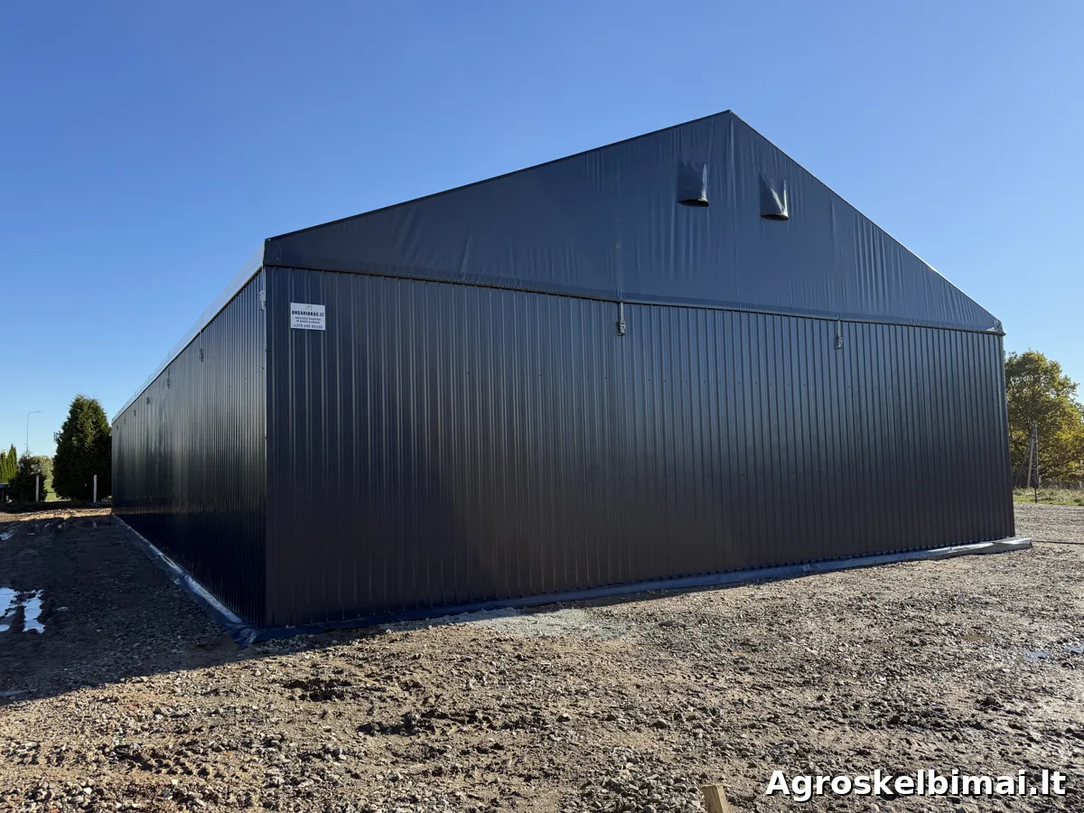Tentiniai angarai metaliniai angarai žemės ūkiui  - Nekilnojamasis turtas nuotrauka 3