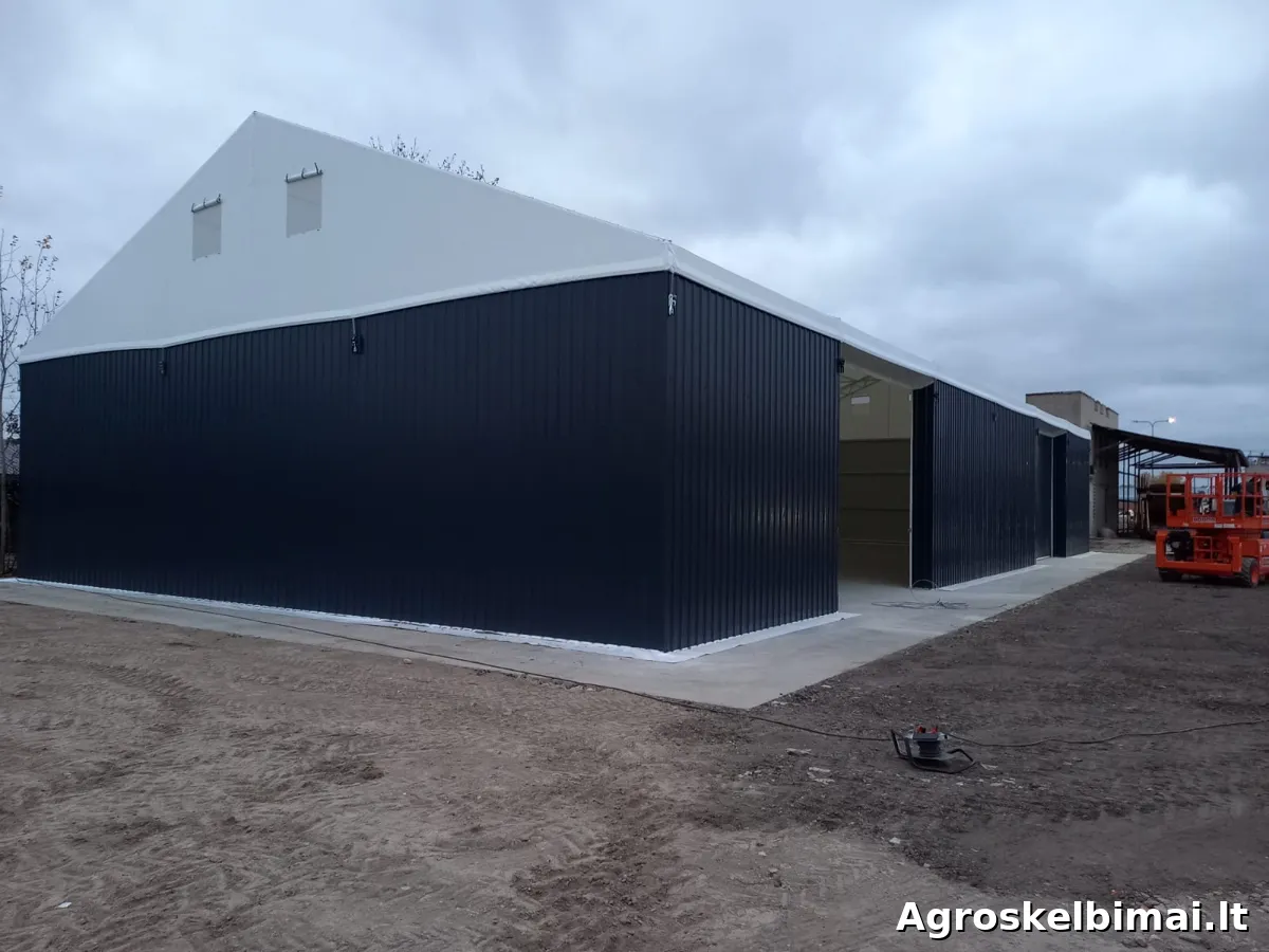 Tentiniai angarai metaliniai angarai žemės ūkiui  - Nekilnojamasis turtas nuotrauka 7