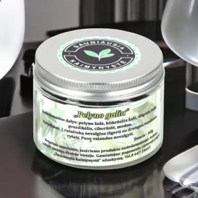 Pelyno galia 60 g – natūralus palaikymas žarnyno veiklai