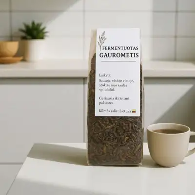 Fermentuota Gauromečio arbata 25 g — natūralus žolelių pasirinkimas