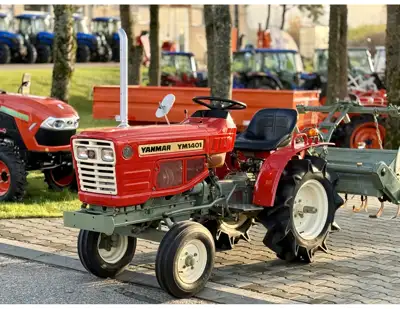 Parduodamas Yanmar YM-1401 (2wd) su žemės dirbimo freza