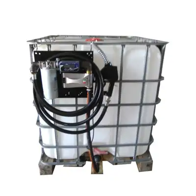 Kuro išpilstymo įranga su IBC talpa