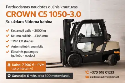 Dujinis krautuvas CROWN C5 1050-3.0 - Technika (Šiauliai)