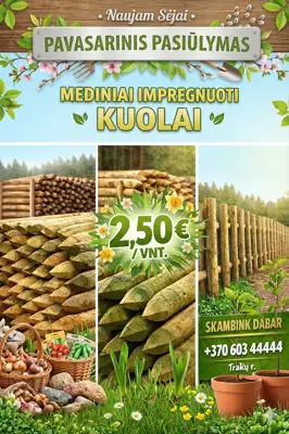 Mediniai impregnuoti kuolai 