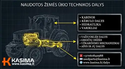 Naudotos traktorių dalys