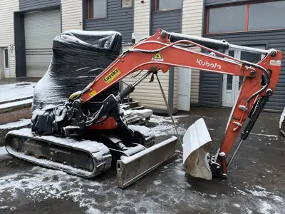Parduodamas dalimis ekskavatorius Kubota U55-4 (2014m) - Statybinė technika