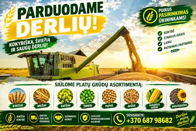 Parduodame grudus