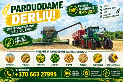 Parduodame grudus