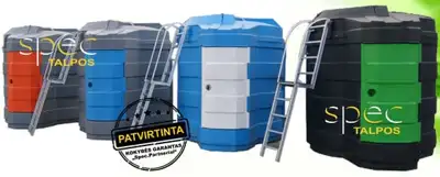 Dyzelinio kuro talpyklos - įvairūs dydžiai