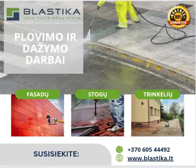 Plovimas aukštu slėgiu – įvairių paviršių valymas