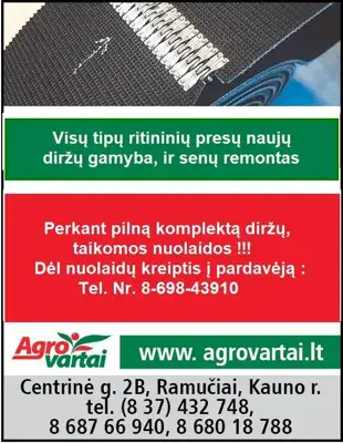 ruloninio (ritininio) preso diržų jungtys 
