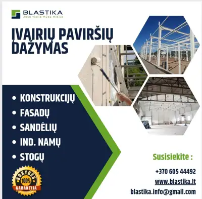 Profesionalus dažymas – pastatų, fasadų, patalpų ir konstrukcijų