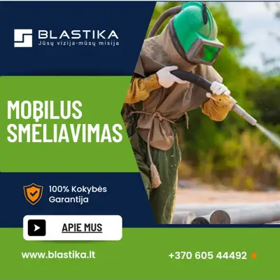 Smėliavimas – metalo, medienos ir kitų paviršių valymas