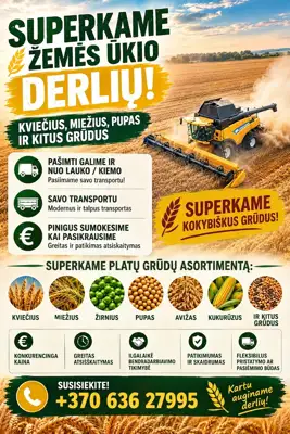 Superkame grudus - Augalininkystė