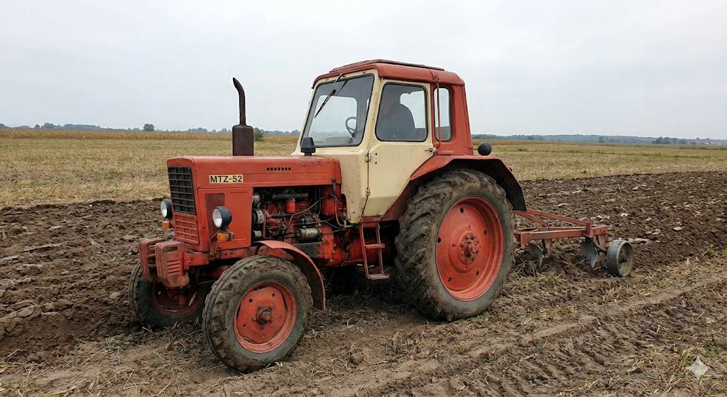 Traktorių MTZ-50 ir MTZ-52 specifikacija ir techninė apžvalga