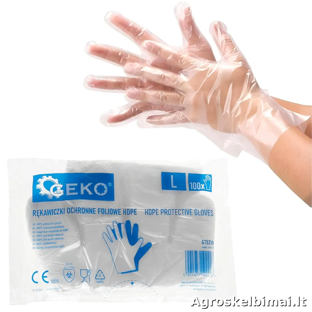 Vienkartinės nitrilinės pirštinės, odinės pirštinės - pagrindinė nuotrauka