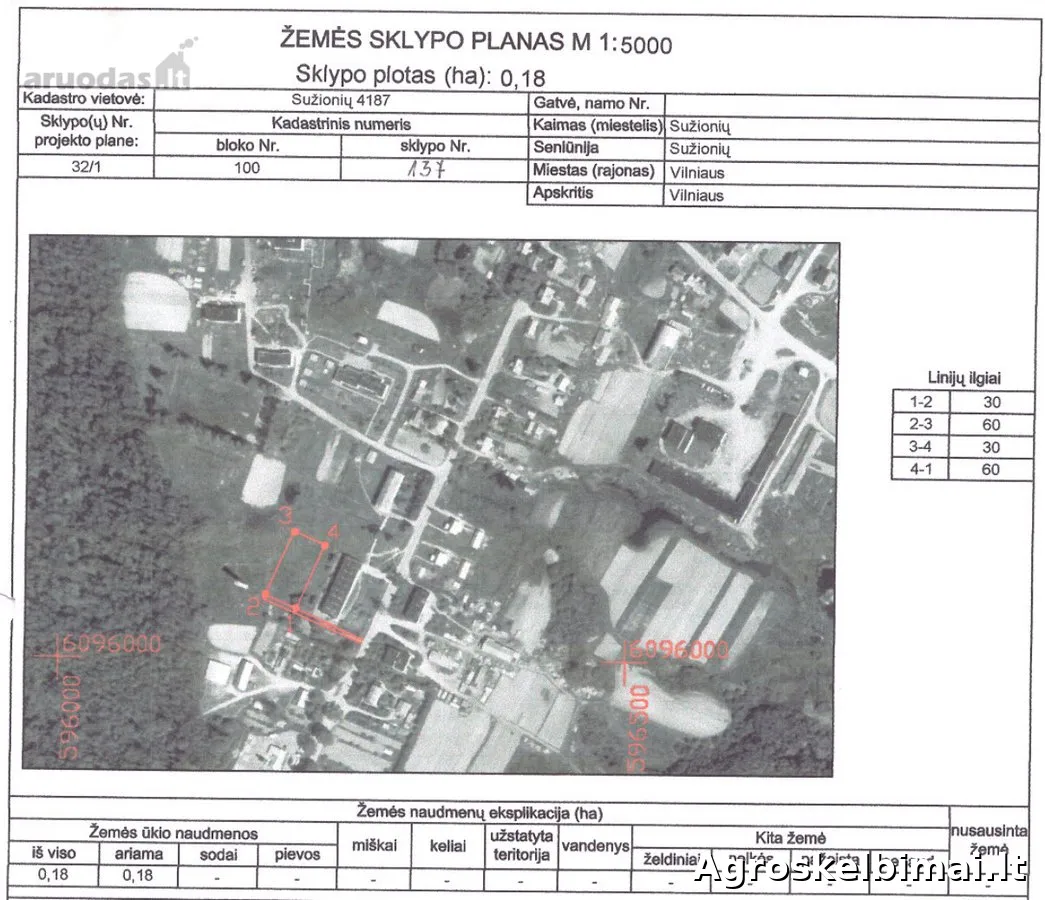 Žemės ūkio sklypas - Vilniaus r. sav., Sužionių k. - Nekilnojamasis turtas nuotrauka 3